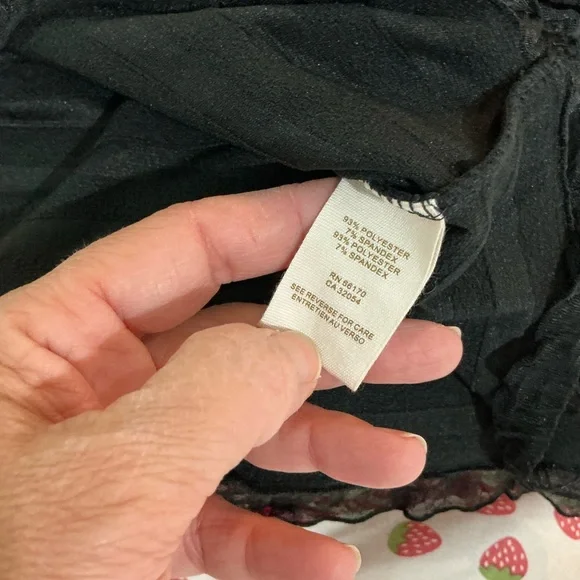 🤎 Free People Black Ruffle Mini Tank Dress - Size Medium - Picture 7 of 8